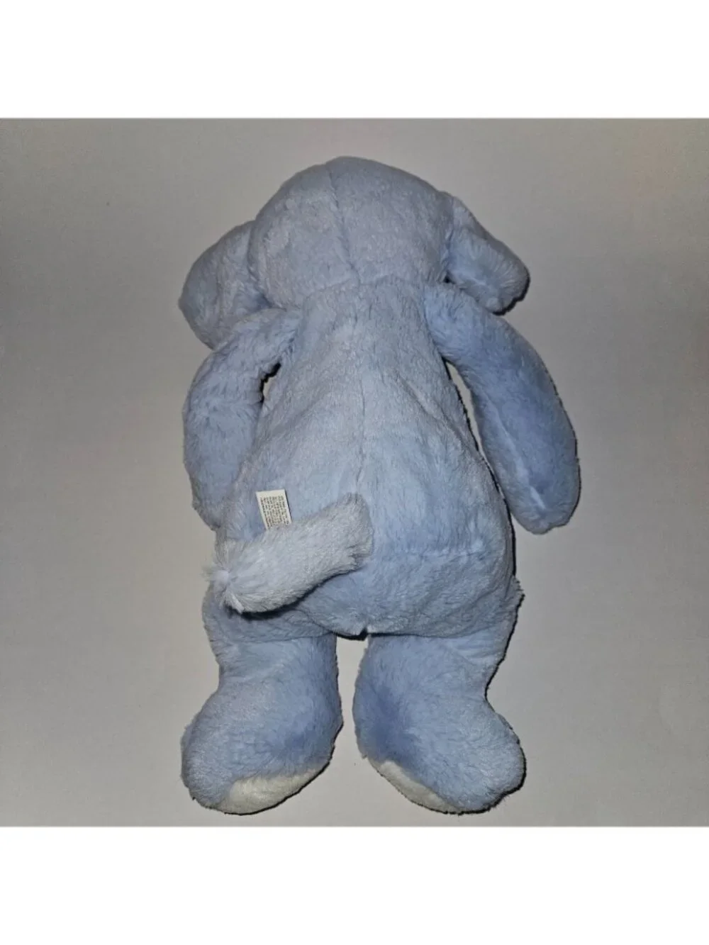 People Pals Blue White Elephant Plush Floppy 15